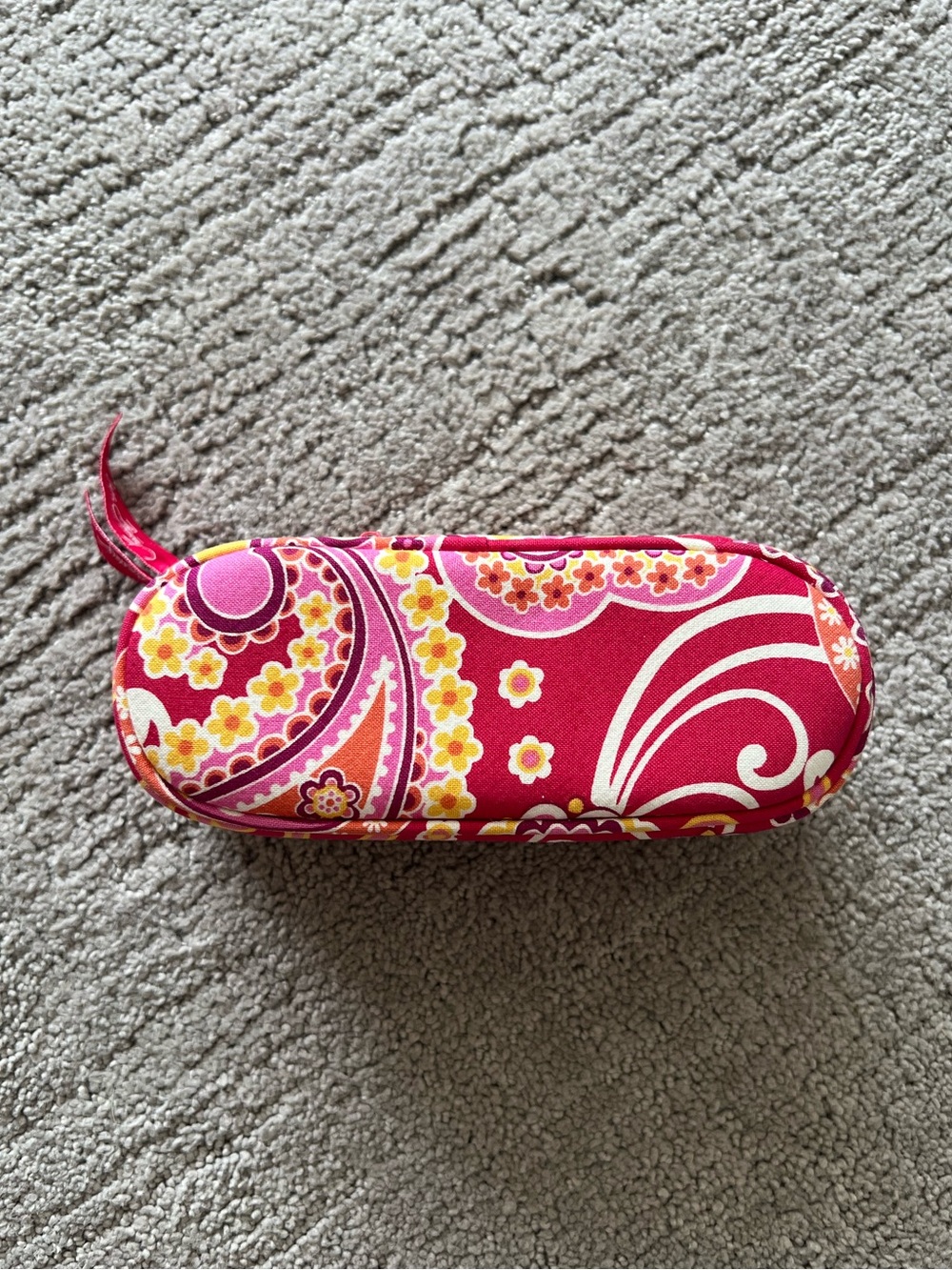 Vera Bradley Pink Floral Paisley Eyeglass Case